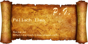 Pellach Ilma névjegykártya